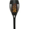 Image de Solar tuinfakkel zwart met vlameffect 49 cm - Solarlampen - Fakkels - Tuinverlichting