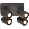 Image de Freelight Spot Razza Mat Zwart 4 lichts GU10
