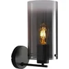 Image de Wandlamp Ventotto Zwart / Smoke Glas