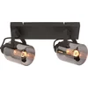 Image de Freelight Spot Fumoso Zwart met Smoke Glas 2 Lichts