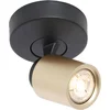 Image de Freelight - Spot Razza 1 lichts GU10 zwart goud