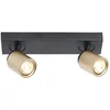 Image de Freelight - Spot Razza 2 lichts L 32 cm GU10 zwart goud