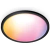 Image de WiZ Plafondlamp SuperSlim - Diameter: 43 cm - Gekleurd en Wit Licht - Slimme LED Verlichting - Geïntegreerde LED - 22W - Zwart - Wi-Fi