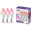 Image de WiZ Kaarslamp 3-pack - Gekleurd en Wit Licht - Slimme LED Verlichting - E14 fitting - 40W - mat - Wi-Fi