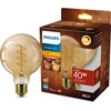 Image de Philips LED Globe Spiraal Goud - 40 W - E27 - Dimbaar extra warmwit licht