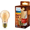 Image de Philips Vintage LED - Dimbare lamp - 60W - Extra warmwit licht: 2200K - E27 fitting - Amberkleurig glas - Standaard lampvorm