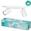 Image de Philips Idris Spot - Plafondspot - Spatwaterdicht IP44 - 5W - Wit - Badkamerlamp - Twee lichtpunten - Alleen geschikt voor LED spots