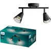 Image de Philips Cleft Spot - Plafondspot met twee lichtpunten - Met gerookt glas - GU10 LED fitting