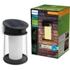 Image de Philips Juda Wandlamp - UltraEfficient LED - Solar buitenlamp - Warmwit licht 2700K - Zwart - Rond ontwerp - Bewegingssensor - Zonne-energie - Schemersensor