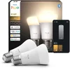 Image de Philips Hue Slimme LED A60 lamp, Warm Wit Licht, E27 Fitting, 2-pack