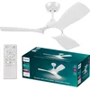 Image de Philips Olas Ventilator - Energiezuinige LED verlichting - Plafondlamp - Instelbare kleurtemperatuur - 24W - 107cm diameter - Afstandsbediening - Wit