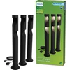 Image de Philips Desi GardenLink - 3-pack - Sokkellamp - 24V - Warm wit licht; 2700K - Zwart - Tuinpadverlichting