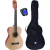 Image de LaPaz 002 NT klassieke gitaar 3/4-formaat naturel + gigbag + stemapparaat