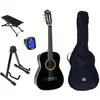 Image de LaPaz 002 BK klassieke gitaar 3/4-formaat zwart + accessoires