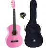 Image de LaPaz 002 PI klassieke gitaar 3/4-formaat roze + gigbag + stemapparaat