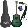 Image de Westerngitaar starterset Fazley W55-COL-G-3/4 ColourTune