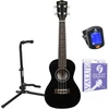 Image de Concert Ukulele - Complete Starterset - Voor Beginners - Linde Body - Incl. Tas, Tuner, Standaard & Extra Snaren - Naturel