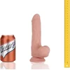 Image de Champs - Hunky Realistische Dildo zuignap en ruggengraat - Dual Density / soft touch / buigbaar - 20 cm - Anaal gebruik