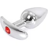 Image de Kiotos - Aluminium buttplug Met Handvat En Sierkristal - Rood