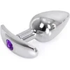 Image de Kiotos - Aluminium buttplug Met Handvat En Sierkristal - Paars