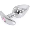 Image de Kiotos - Aluminium buttplug Met Handvat En Sierkristal - Roze