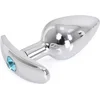 Image de Kiotos - Aluminium buttplug Met Handvat En Sierkristal - Lichtblauw