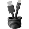 Image de Fresh 'n Rebel - USB naar Apple Lightning oplaadkabel - 2 meter - Gevlochten kwaliteit kabel - Storm Grey