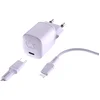 Image de Fresh 'n Rebel Snellader iphone - Mini oplader Usb c inclusief Lightning Cable - 20W - Dreamy Lilac