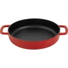 Image de Combekk Gietijzeren Koekenpan Ø 24cm - 100% gerecycled - PFAS-vrij - Geschikt voor o.a. Inductie en BBQ - Rood