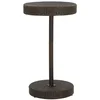 Image de vidaXL - Tuintafel - 60,5x106 - cm - poly - rattan - bruin