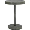 Image de vidaXL - Tuintafel - 75,5x106 - cm - poly - rattan - grijs