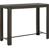 Image de vidaXL - Tuinbartafel - 140,5x60,5x110,5 - cm - poly - rattan - bruin