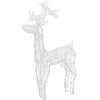 Image de vidaXL - Kerstdecoratie - rendieren - 90 - LED's - 60x16x100 - cm - acryl