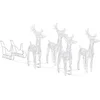 Image de vidaXL - Kerstdecoratie - rendieren - en - slee - 280x28x55 - cm - acryl