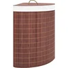 Image de vidaXL - Hoekwasmand - 60 - L - bamboe - bruin
