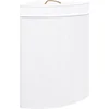 Image de vidaXL - Hoekwasmand - 60 - L - bamboe - wit