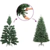 Image de vidaXL - Kunstkerstboom - met - sneeuw - 240 - cm - groen