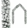Image de vidaXL - Kerstslinger - met - sneeuw - 10 - m - PVC - groen