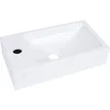 Image de vidaXL - Wastafel - 400x220x90 - mm - SMC - wit