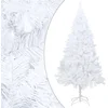 Image de vidaXL - Kunstkerstboom - met - dikke - takken - 240 - cm - PVC - wit