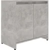 Image de vidaXL - Badkamerkast - 60x33x61 - cm - bewerkt - hout - betongrijs