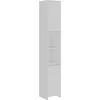 Image de vidaXL - Badkamerkast - 30x30x183,5 - cm - bewerkt - hout - wit