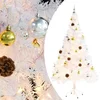 Image de vidaXL - Kunstkerstboom - met - verlichting - en - kerstballen - 150 - cm - wit
