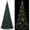 Image de vidaXL - Kunstkerstboom - met - verlichting - pop-up - 210 - cm - groen