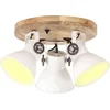 Image de vidaXL Plafondlamp industrieel 25 W E27 42x27 cm wit