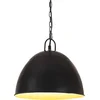 Image de vidaXL Hanglamp industrieel vintage rond 25 W E27 31 cm zwart