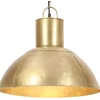 Image de vidaXL Hanglamp rond 25 W E27 48 cm messingkleurig