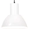 Image de vidaXL Hanglamp rond 25 W E27 28.5 cm wit