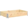 Image de vidaXL - Plantenbak - verhoogd - 80x120 - cm - massief - grenenhout