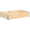 Image de vidaXL - Plantenbak - verhoogd - 50x100 - cm - massief - grenenhout